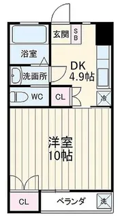 サンモール坪井【1階】の間取り