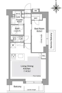 東京都文京区目白台3【マンション】の間取り