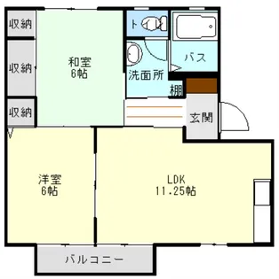 メゾンリリーフA【2階】の間取り