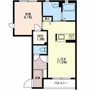 メゾン・ド・アプリコ【1階】の間取り