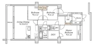 セレーノ大宮E棟【4階】の間取り
