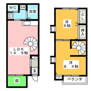 愛知県稲沢市下津小井戸1【一戸建】の間取り