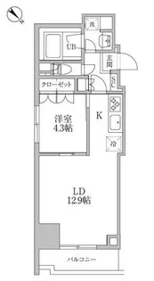 レジディア文京本郷III【8階】の間取り