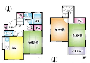 千葉県流山市大字西平井【一戸建】の間取り