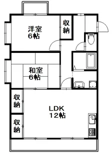 ビューハイツM【1階】の間取り