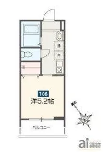 埼玉県新座市野火止6【アパート】の間取り