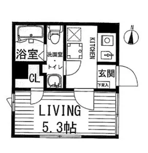 ミレドゥーエ西小山【2階】の間取り