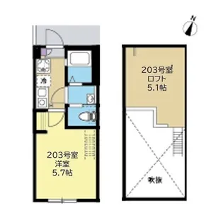 C.B.Grey.東林間【2階】の間取り