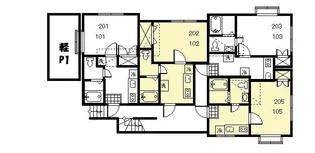 コーポシャルマン【2階】の間取り