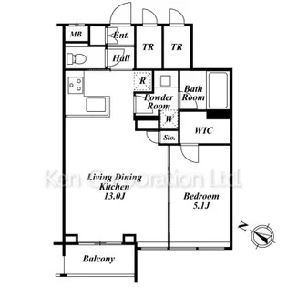 レジディア笹塚II【2階】の間取り