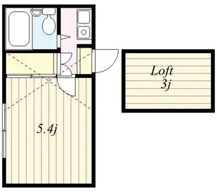 レオパレスT&Y稲田堤【1階】の間取り