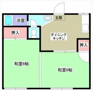 ベルジュールA【1階】の間取り