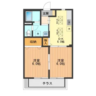 エーデルハイム【1階】の間取り