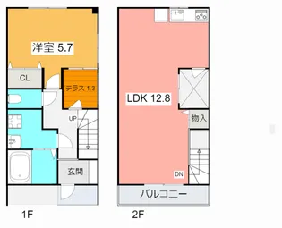 Maisonette park 碧南中央駅 B【1階】の間取り
