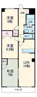 カーサ長良パーク【6階】の間取り