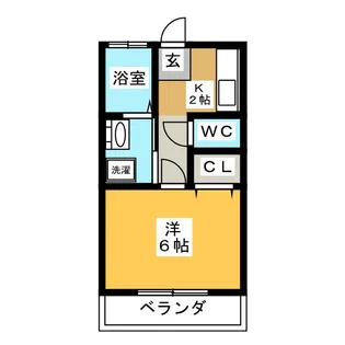 コーポ南木【2階】の間取り