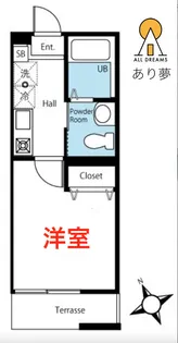 ハーミットクラブハウス横浜白楽【1階】の間取り