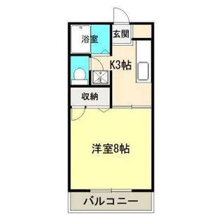 エコーハイツ木花【2階】の間取り