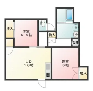 コーポラス杉山VII玉江【3階】の間取り
