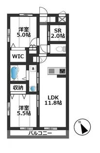Vent Vert【2階】の間取り