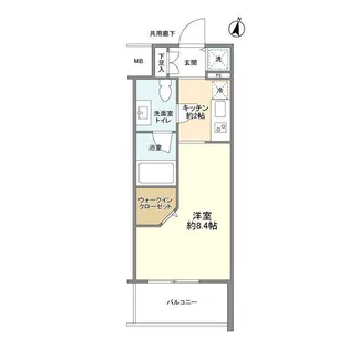 アーバンファースト神楽坂【4階】の間取り