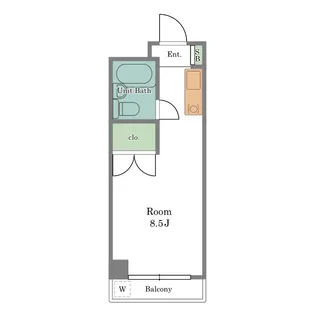 シティフラット25【2階】の間取り