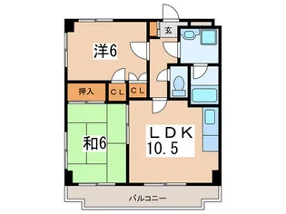 グランドール相模【3階】の間取り