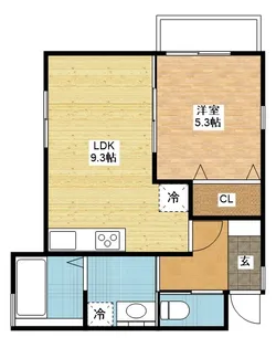 (仮)Signpost出雲【2階】の間取り