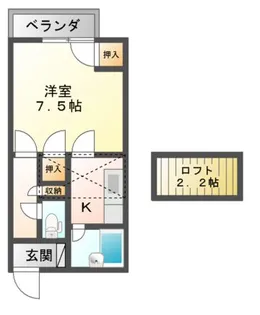 ハイム・エスポワール【2階】の間取り