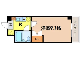 石山IVY HEIGHT【3階】の間取り