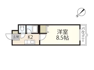 コンフォート祇園【2階】の間取り