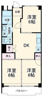 アクタス池上台【2階】の間取り