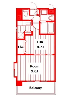 パルテール宮本【3階】の間取り