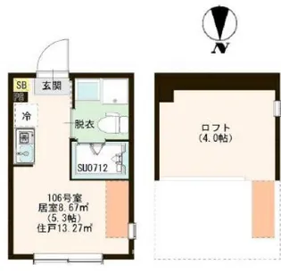 ハーモニーテラス関町北III【1階】の間取り