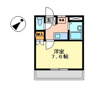 コーポリヴィエール39【2階】の間取り