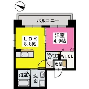 パルク薬院【4階】の間取り