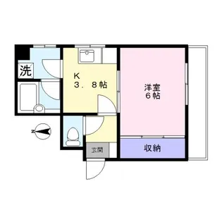 グランドヒルキクヤ【4階】の間取り