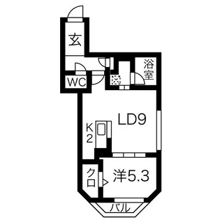 シティレジデンス北13条東【3階】の間取り