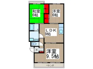 リリ-ヴィレッジ2の間取り