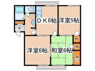 エステックハイツ海老名A棟【1階】の間取り