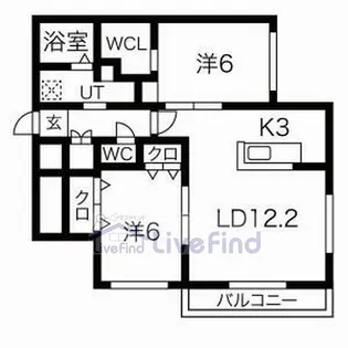 ライズステージ澄川【3階】の間取り