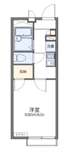 レオパレス六町【2階】の間取り