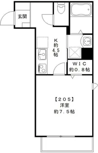 ハイツ豊【2階】の間取り