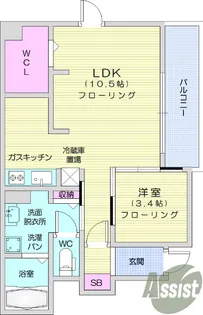 グランツ2【1階】の間取り
