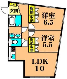 岡ビル【1階】の間取り