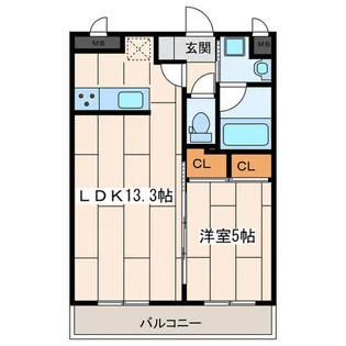 CASA DI LINO【3階】の間取り