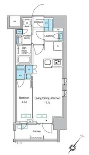 プレディアコート大森山王【2階】の間取り