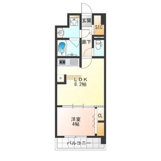 プランドール天王寺SOUTH【2階】の間取り