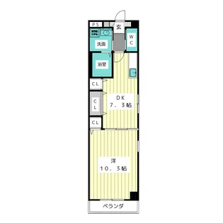 エスト山花【3階】の間取り