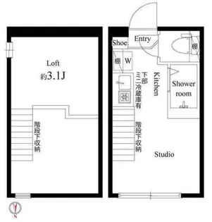 ハーモニーテラス仲宿【1階】の間取り